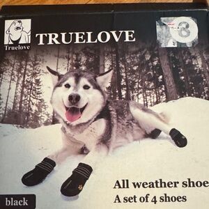 Truelove All Weather Dog Shoes - Black